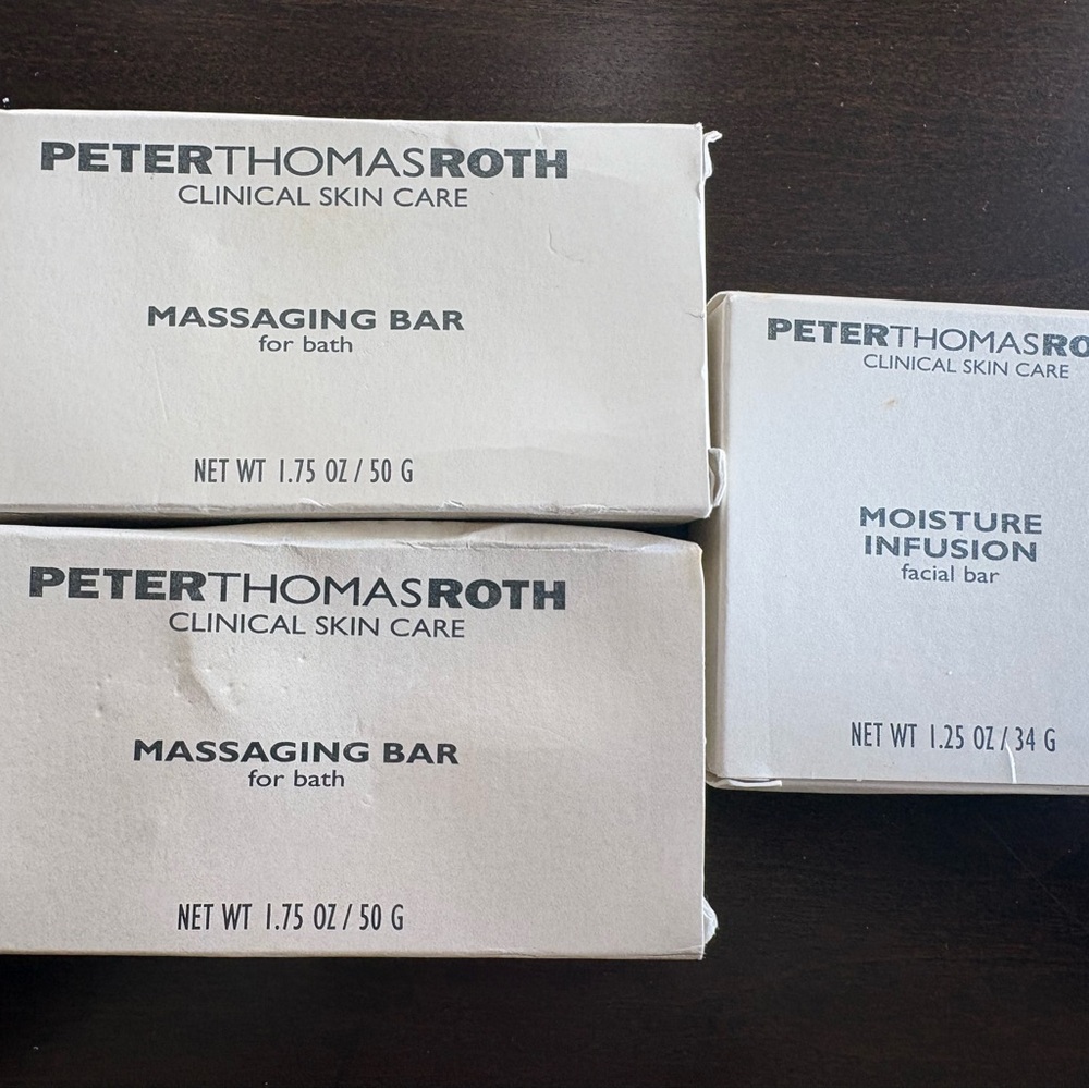 Peter Thomas Roth Travel Size Massaging Bar Bath Soaps & Facial Soap Lot of 3